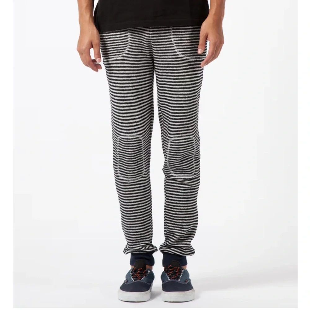 Band Of Outsiders Blue Loop Striped Sweatpants
